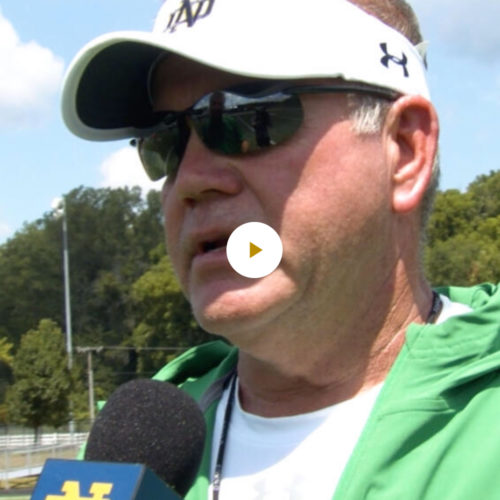 Brian Kelly interview after the fourth day of camp.
