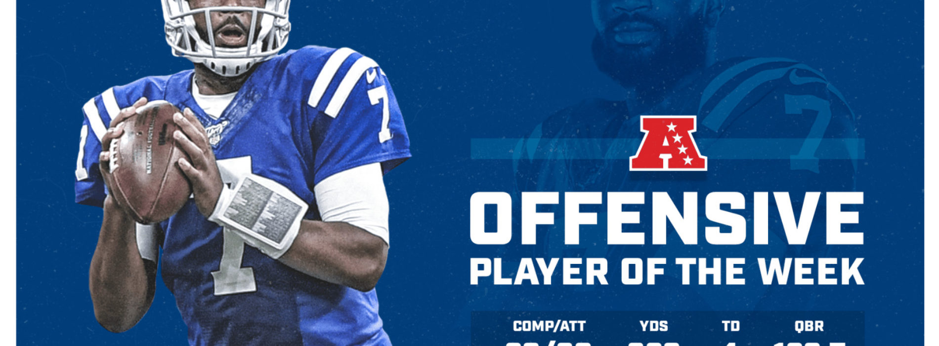 COLTS QB-JACOBY BRISSETT NAMED AFC OFFENSIVE PLAYER OF THE WEEK