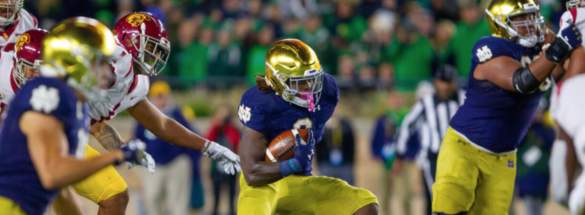 #9 IRISH RUSH PAST SOUTHERN CAL 30-27