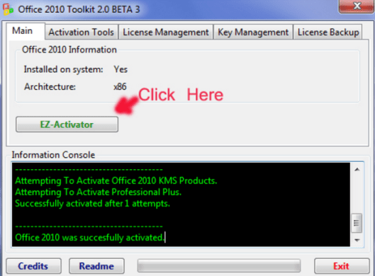 Hướng dẫn Crack Office 2010 đơn giản bằng Toolkit