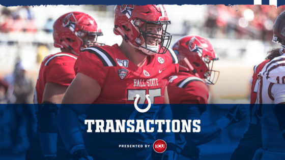 Colts Sign 2020 Fifth-Round Pick Danny Pinter